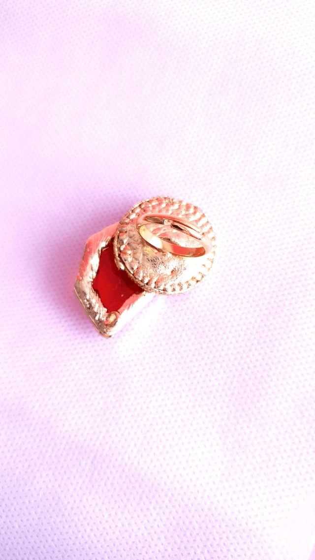 Bague Tourbillons orange