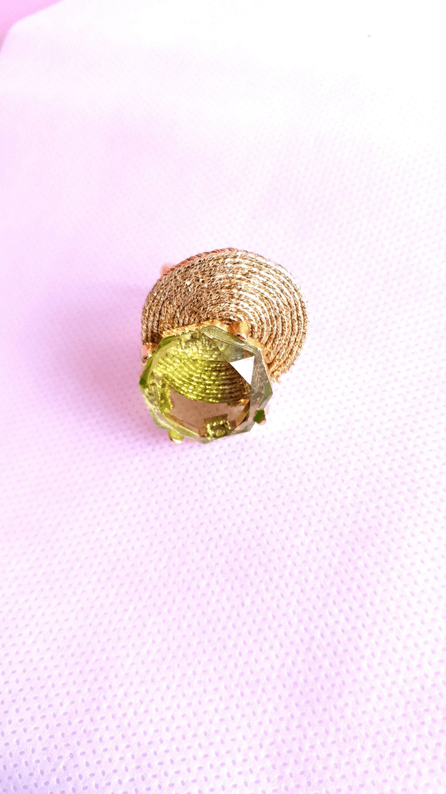 Bague Tourbillons vert