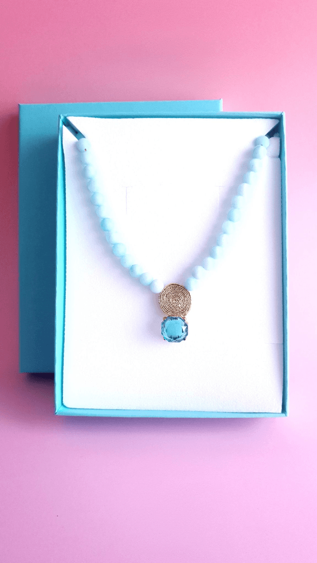 Collier Tourbillons turquoise