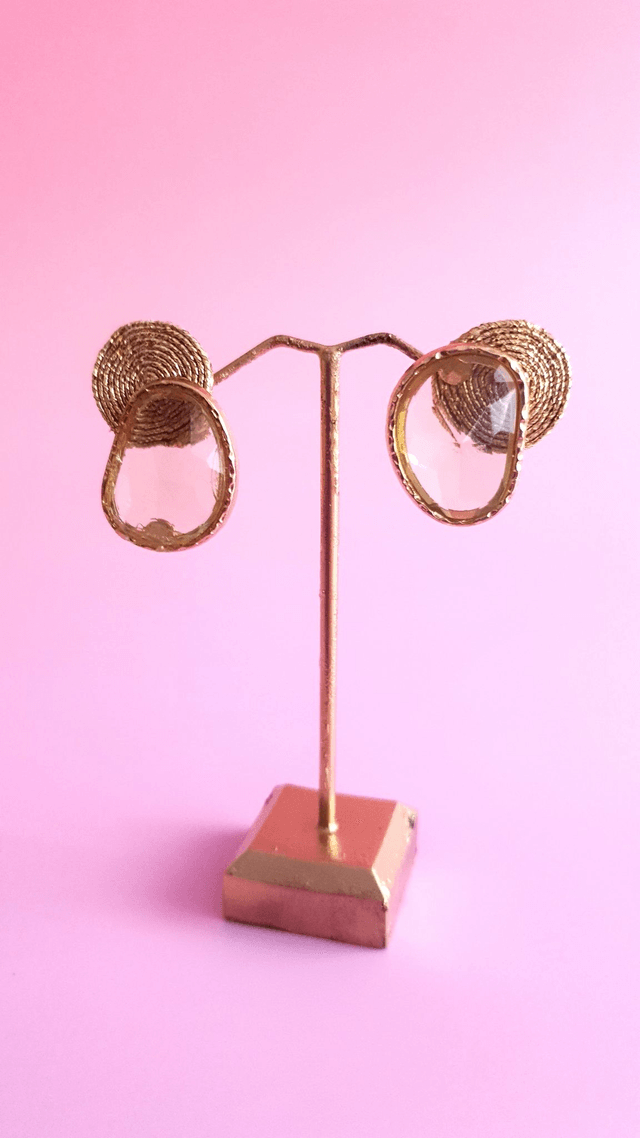 Boucles d'oreilles Tourbillons jaune-vert pâle