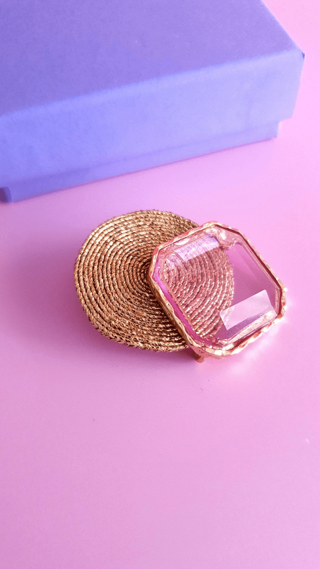 Broche Tourbillons lilas