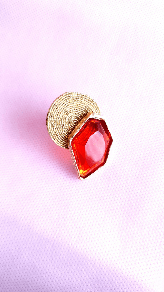 Bague Tourbillons orange