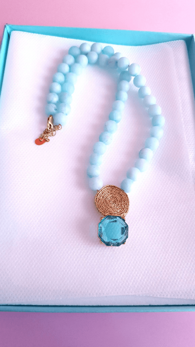 Collier Tourbillons turquoise