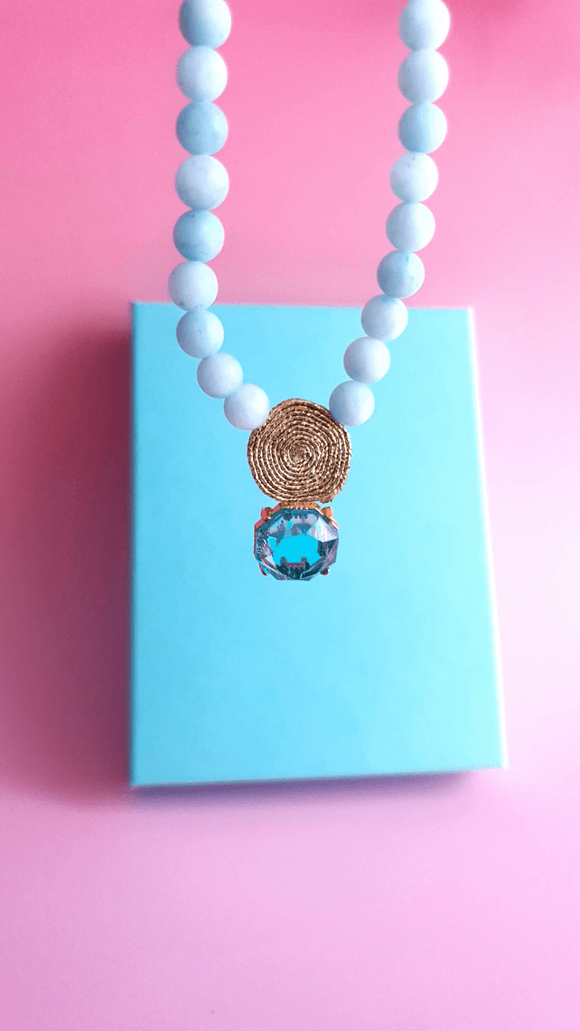 Collier Tourbillons turquoise